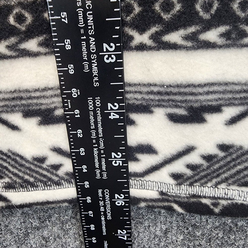 Eddie Bauer Womens Aztec Geometric Fleece Gorpcore Quarter Zip Pullover Size L - Picture 2 of 7